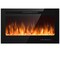 36 Inch Wall Mounted Electric Fireplace with Remote Control and Touch LED Screen Panel